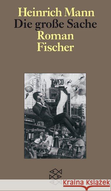 Die große Sache : Roman Mann, Heinrich 9783596033324 FISCHER Taschenbuch - książka