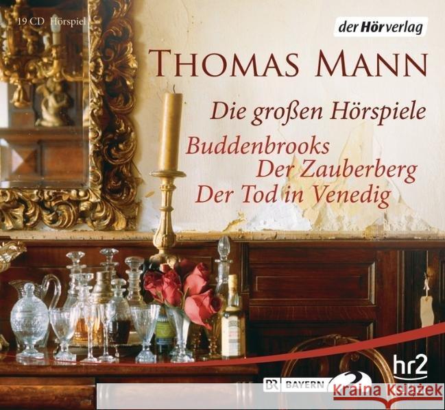 Die großen Hörspiele, 19 Audio-CDs : Buddenbrooks / Der Zauberberg / Der Tod in Venedig Mann, Thomas 9783867176613 DHV Der HörVerlag - książka