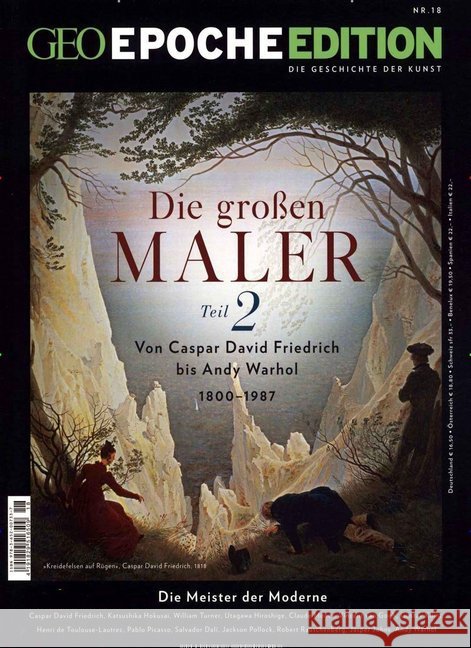 Die großen Maler. Tl.2 : Von Casper David Friedrich bis Andy Warhol. 1800-1987. Die Meister  der Moderne Schaper, Michael 9783652007337 Gruner & Jahr - książka