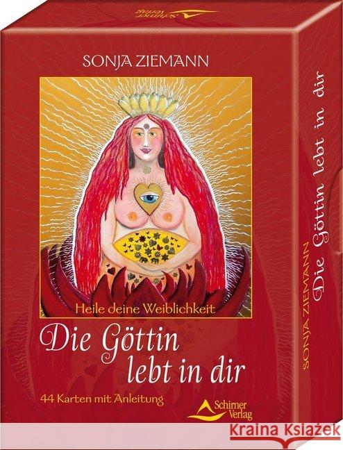 Die Göttin lebt in dir, m. Orakelkarten : Heile deine Weiblichkeit! Ziemann, Sonja 9783843490764 Schirner - książka
