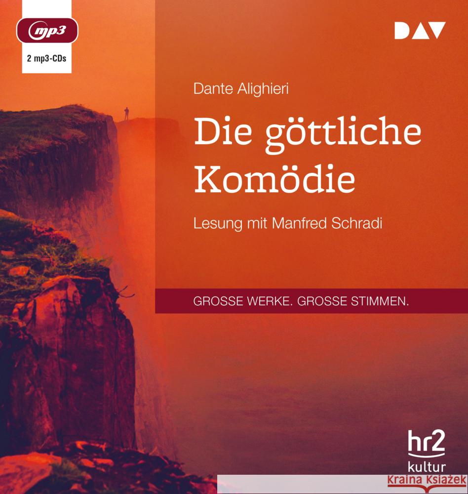 Die göttliche Komödie, 2 Audio-CD, 2 MP3 Alighieri, Dante 9783742423627 Der Audio Verlag, DAV - książka