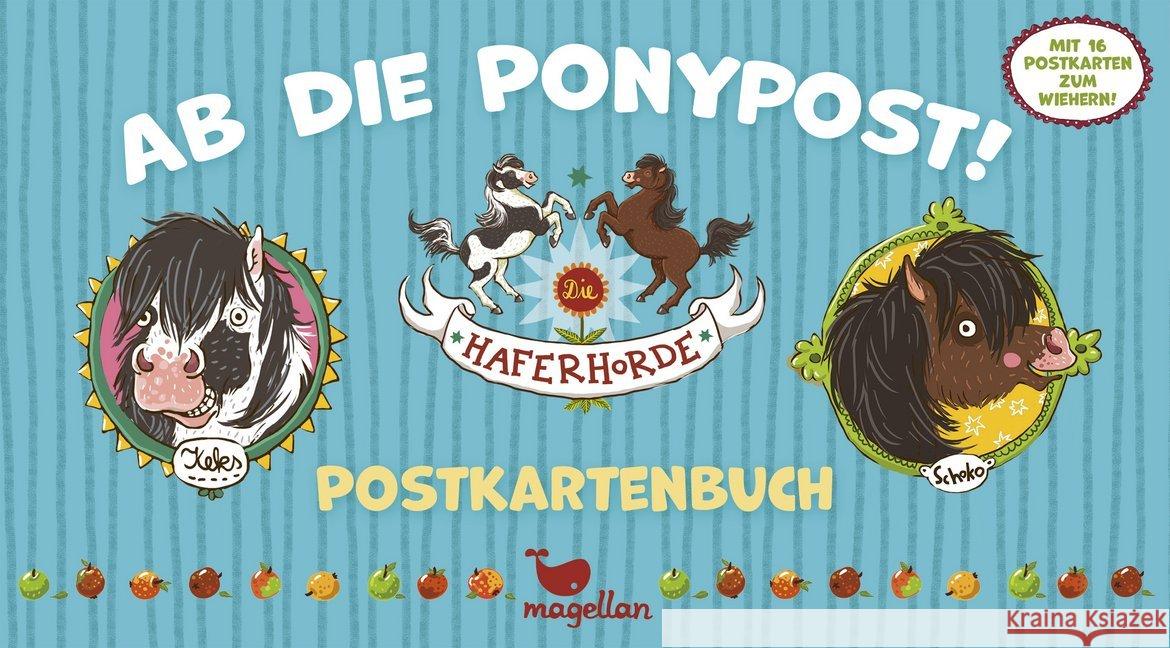 Die Haferhorde - Ab die Ponypost! - Postkartenbuch Kolb, Suza 4280000943132 Magellan - książka