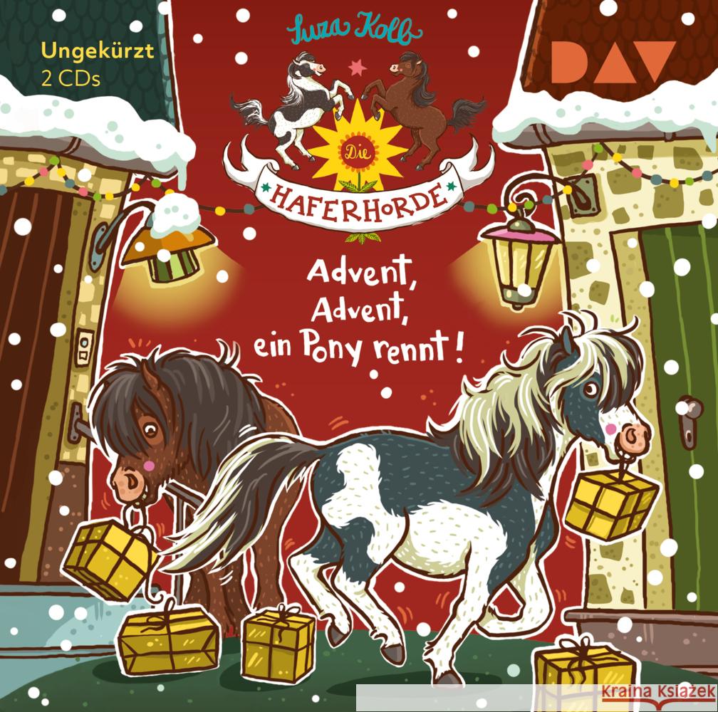 Die Haferhorde - Advent, Advent, ein Pony rennt!, 2 Audio-CD Kolb, Suza 9783742416148 Der Audio Verlag, DAV - książka