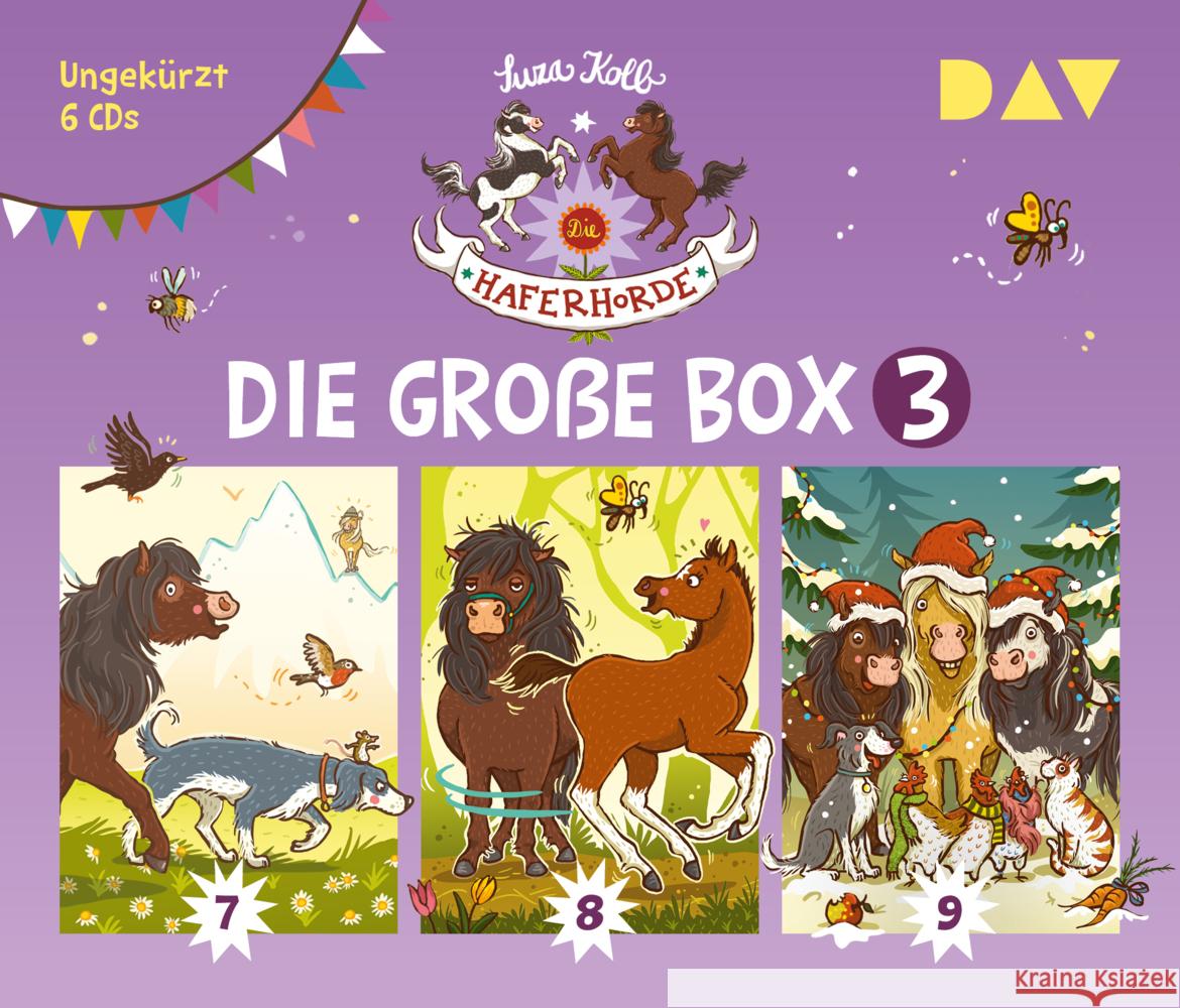 Die Haferhorde - Die große Box 3 (Teil 7-9), 6 Audio-CD Kolb, Suza 9783742425904 Der Audio Verlag, DAV - książka