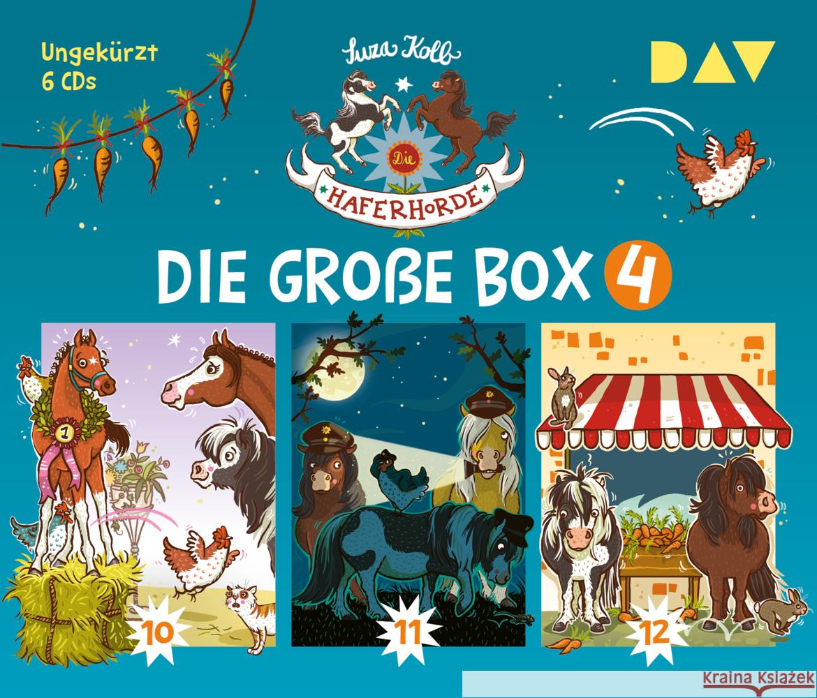 Die Haferhorde - Die große Box 4 (Teil 10-12), 6 Audio-CD Kolb, Suza 9783742428127 Der Audio Verlag, DAV - książka