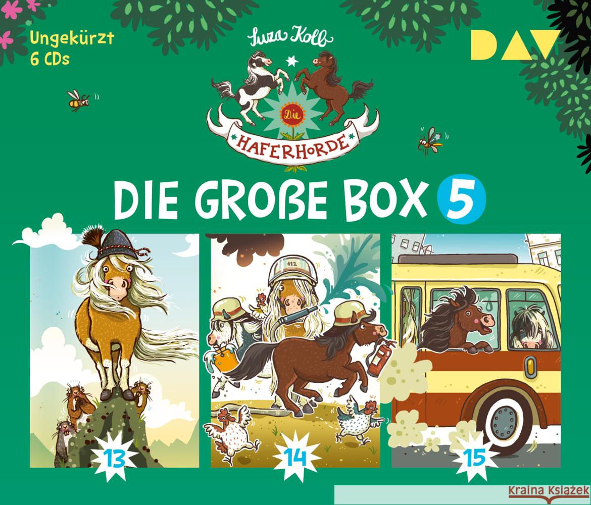 Die Haferhorde - Die große Box 5 (Teil 13-15), 6 Audio-CD Kolb, Suza 9783742430779 Der Audio Verlag, DAV - książka