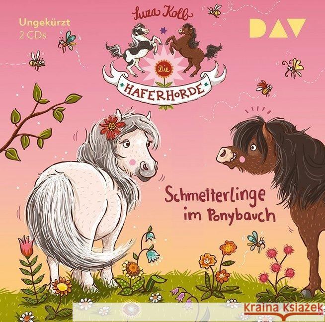 Die Haferhorde - Schmetterlinge im Ponybauch, 2 Audio-CDs : Ungekürzte Lesung mit Bürger Lars Dietrich Kolb, Suza 9783862315925 Der Audio Verlag, DAV - książka
