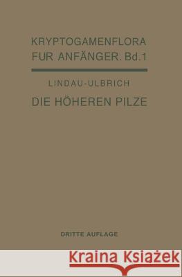 Die Höheren Pilze: Basidiomycetes Lindau, Gustav 9783642889158 Springer - książka