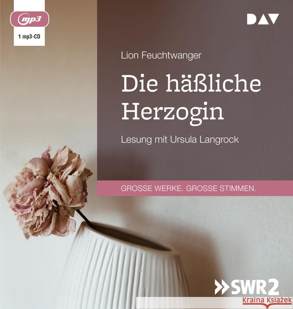 Die häßliche Herzogin, 1 Audio-CD, 1 MP3 Feuchtwanger, Lion 9783742421371 Der Audio Verlag, DAV - książka