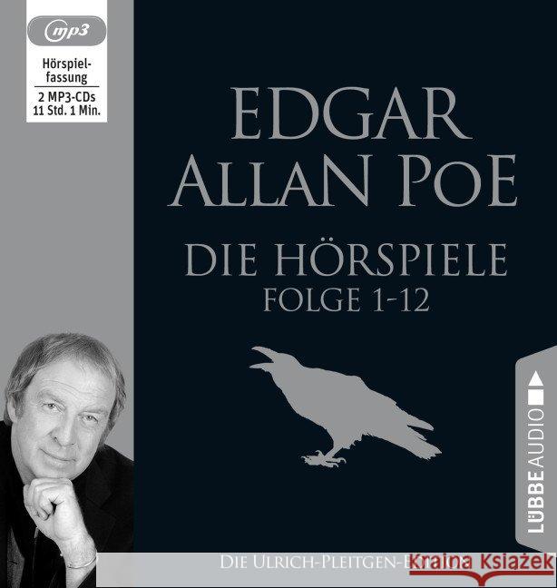 Die Hörspiele - Folge 1-12, 2 MP3-CDs : Die Ulrich-Pleitgen-Edition.. MP3 Format Poe, Edgar Allan 9783785759127 Bastei Lübbe - książka