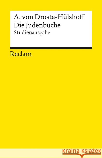 Die Judenbuche Droste-Hülshoff, Annette von 9783150194140 Reclam, Ditzingen - książka