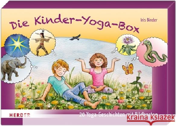 Die Kinder-Yoga-Box : 20 Yoga-Geschichten mit Bildkarten Binder, Iris 9783451348532 Herder, Freiburg - książka