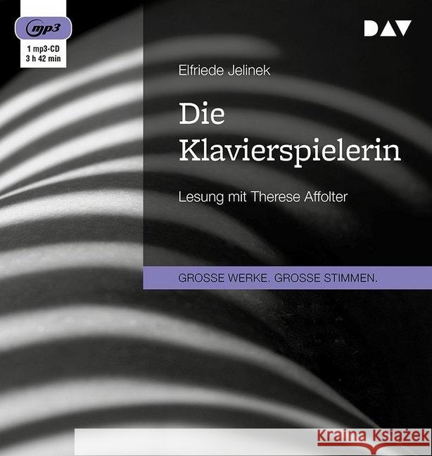 Die Klavierspielerin, 1 MP3-CD : Lesung mit Therese Affolter (1 mp3-CD), Lesung. MP3 Format Jelinek, Elfriede 9783742411303 Der Audio Verlag, DAV - książka