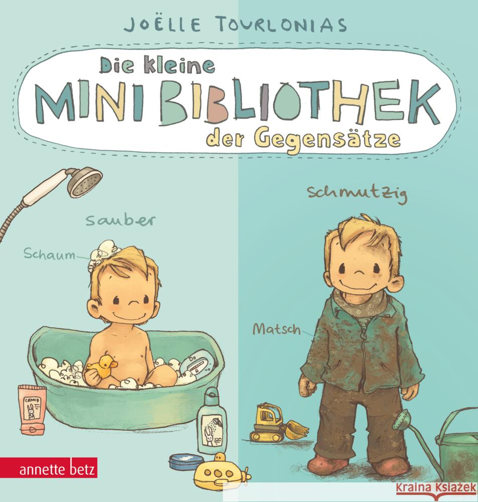 Die kleine Mini-Bibliothek der Gegensätze - Ein Pappbilderbuch über Gegensätze (Die Mini-Bibliothek der Wörter) Tourlonias, Joëlle 9783219120578 Betz, Wien - książka