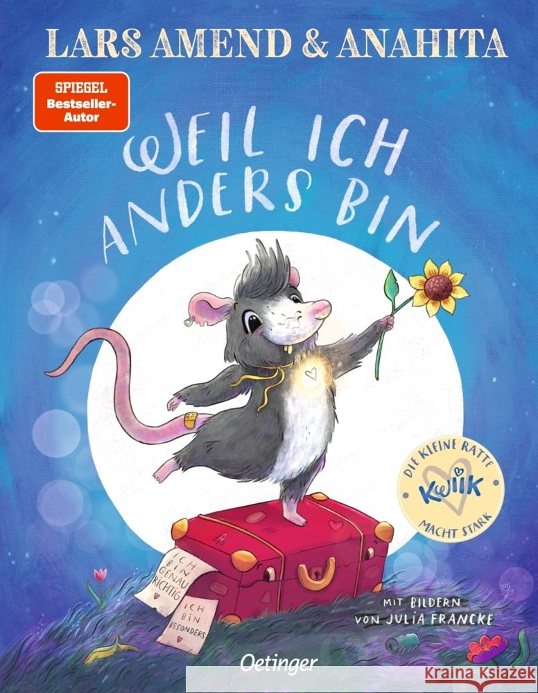 Die kleine Ratte Kwiik macht stark. Weil ich anders bin Amend, Lars, Anahita 9783751205429 Oetinger - książka