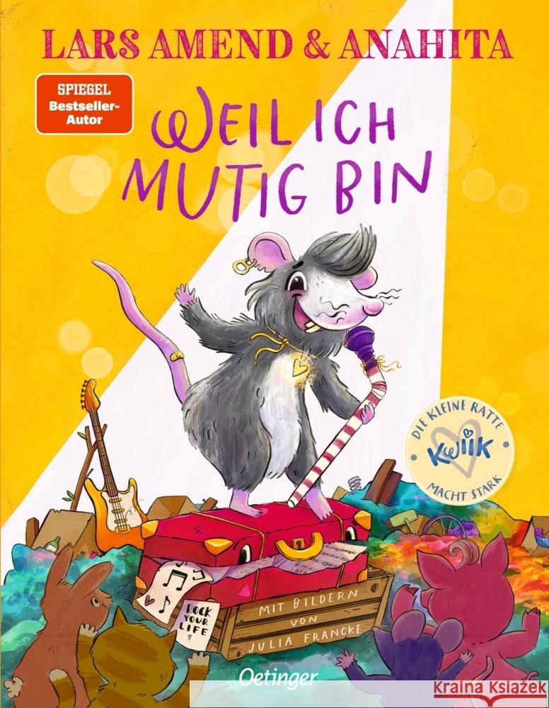 Die kleine Ratte Kwiik macht stark. Weil ich mutig bin Amend, Lars, Anahita 9783751205412 Oetinger - książka