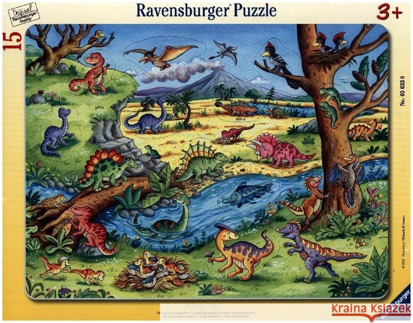 Die kleinen Dinosaurier (Kinderpuzzle)  4005556056330 Ravensburger Spieleverlag - książka