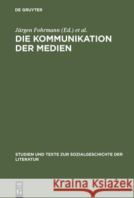 Die Kommunikation der Medien  9783484350977 X_Max Niemeyer Verlag - książka