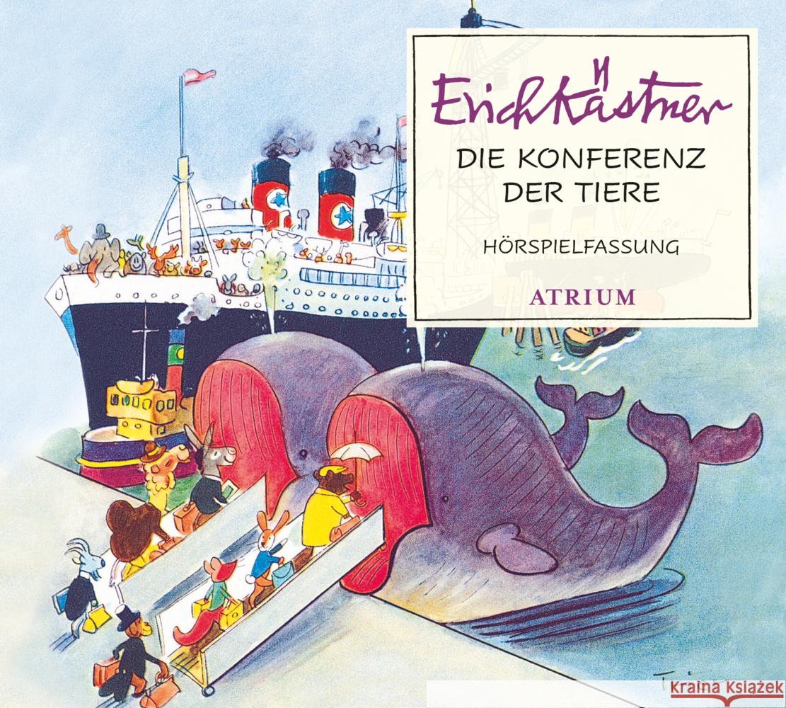 Die Konferenz der Tiere, 1 Audio-CD Kästner, Erich 9783855351640 Atrium Kinderbuch - książka