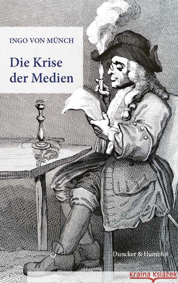 Die Krise Der Medien Munch, Ingo Von 9783428180172 Duncker & Humblot - książka