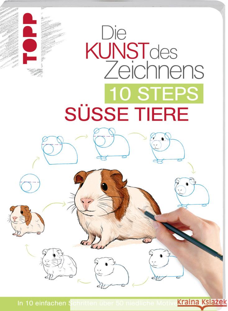 Die Kunst des Zeichnens 10 Steps - Süße Tiere Lecouffe, Justine 9783735881038 Frech - książka
