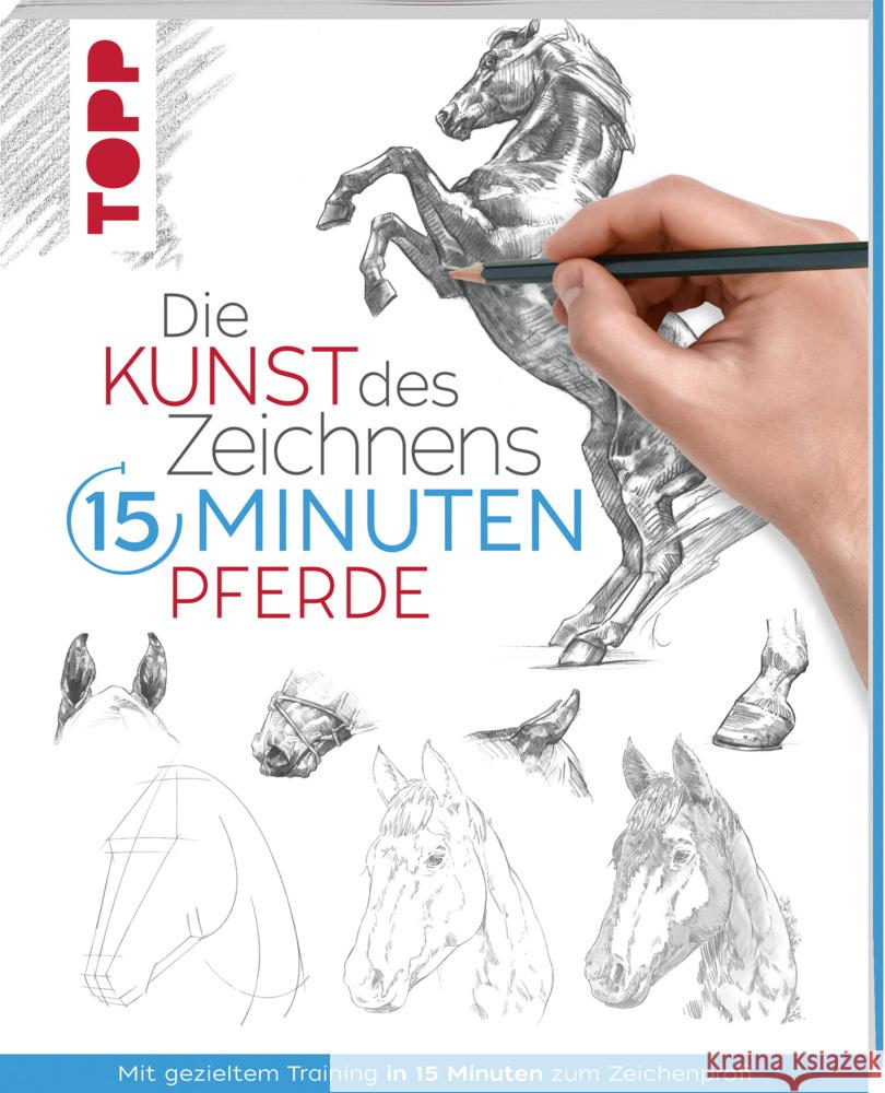 Die Kunst des Zeichnens 15 Minuten - Pferde  9783772447716 Frech - książka