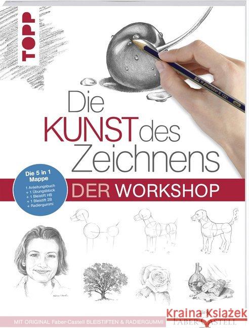 Die Kunst des Zeichnens - Der Workshop : Die 5 in 1 Mappe  9783772482595 Frech - książka