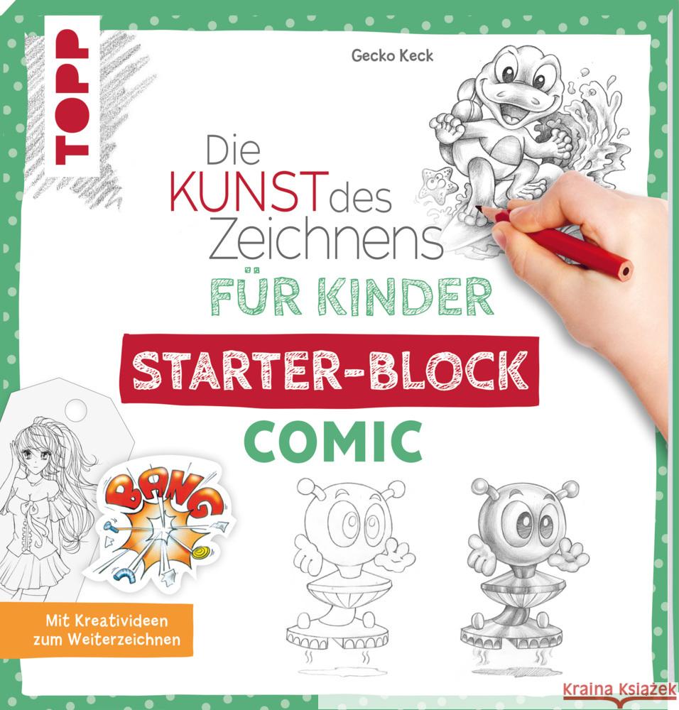 Die Kunst des Zeichnens für Kinder Starter-Block - Comic Keck, Gecko 9783772443947 Frech - książka