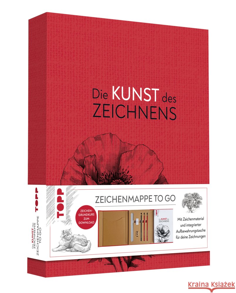 Die Kunst des Zeichnens - Zeichenmappe to go Keck, Gecko 4007742186135 Frech - książka