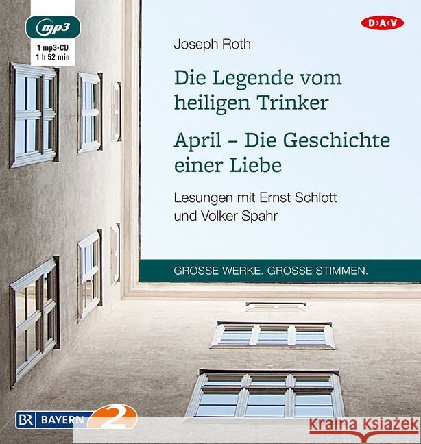 Die Legende vom heiligen Trinker / April - Die Geschichte einer Liebe, 1 MP3-CD : Lesung Roth, Joseph 9783862318780 Der Audio Verlag, DAV - książka