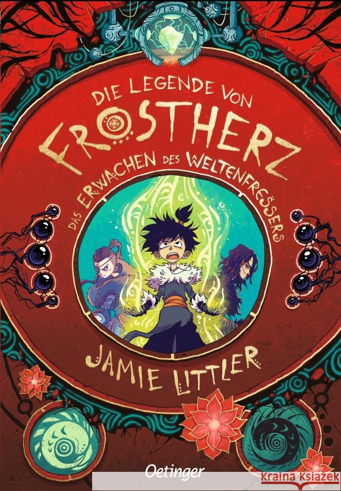 Die Legende von Frostherz 3. Das Erwachen des Weltenfressers Littler, Jamie 9783789109911 Oetinger - książka