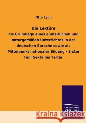 Die Lekture Otto Lyon 9783846036136 Salzwasser-Verlag Gmbh - książka