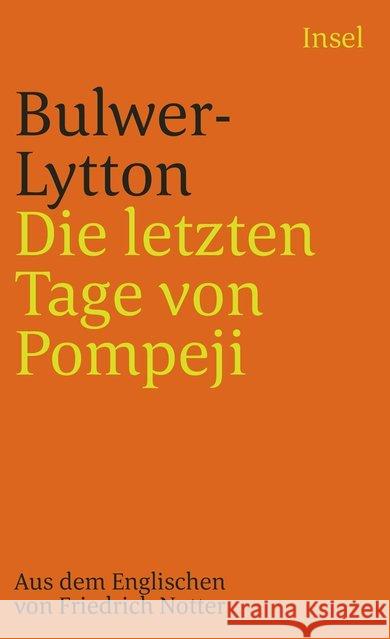 Die letzten Tage von Pompeji Bulwer-Lytton, Edward George 9783458325017 Insel Verlag - książka