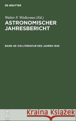 Die Literatur Des Jahres 1948  9783112303399 de Gruyter - książka