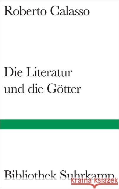 Die Literatur und die Götter Calasso, Roberto 9783518225035 Suhrkamp - książka