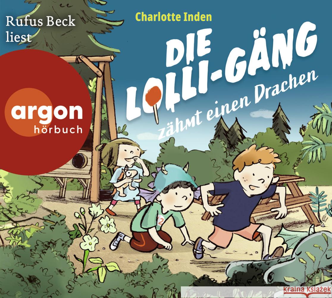 Die Lolli-Gäng zähmt einen Drachen, 1 Audio-CD Inden, Charlotte 9783839843079 Argon Sauerländer Audio - książka