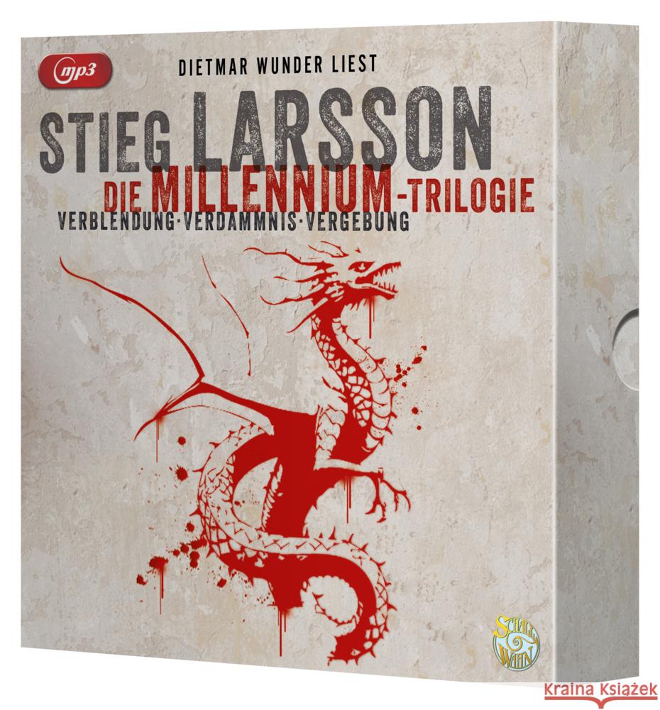 Die Millennium-Trilogie, 9 Audio-CD, 9 MP3 Larsson, Stieg 9783759901934 Random House Audio - książka