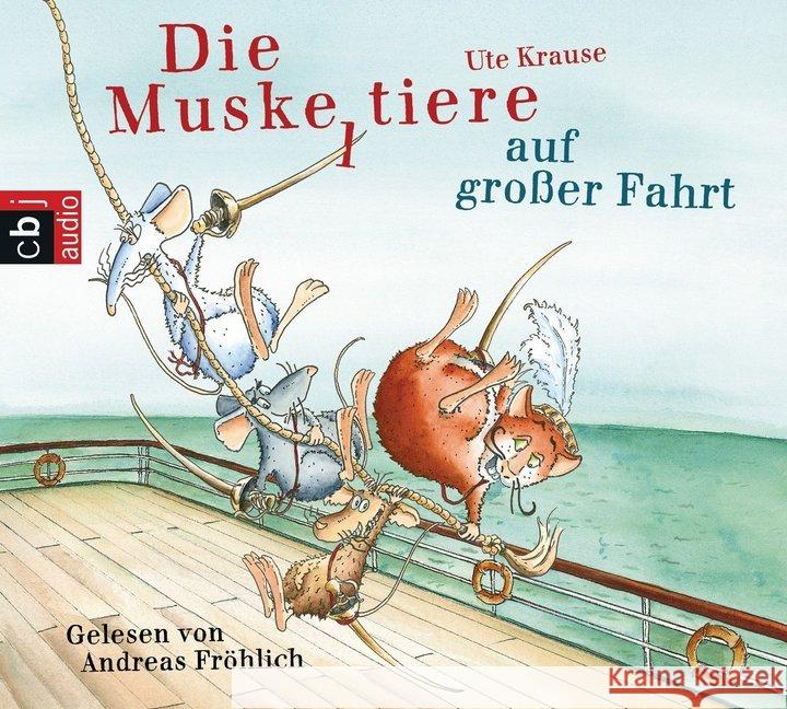 Die Muskeltiere auf großer Fahrt, 3 Audio-CDs : Ungekürzte Lesung Krause, Ute 9783837131826 cbj audio - książka