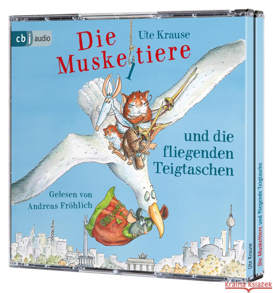 Die Muskeltiere und die Fliegenden Teigtaschen, 3 Audio-CD Krause, Ute 9783837126969 cbj audio - książka