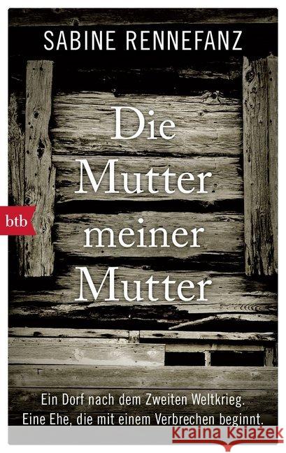 Die Mutter meiner Mutter Rennefanz, Sabine 9783442715404 btb - książka