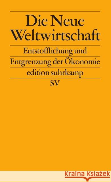 Die neue Weltwirtschaft  9783518119839 Suhrkamp - książka