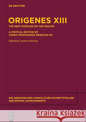 Die neuen Psalmenhomilien Origenes 9783110350913 De Gruyter - książka