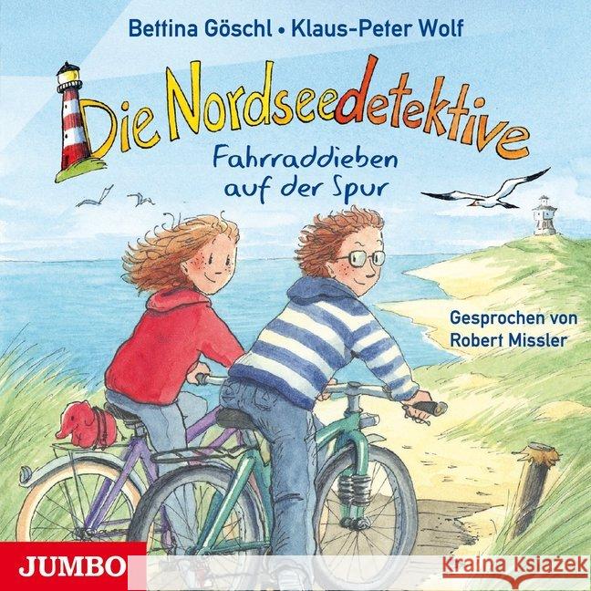 Die Nordseedetektive - Fahrraddieben auf der Spur, 1 Audio-CD : Lesung Wolf, Klaus-Peter; Göschl, Bettina 9783833736131 Jumbo Neue Medien - książka