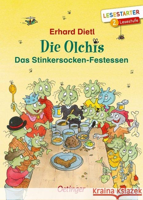 Die Olchis - Das Stinkersocken-Festessen : 2. Lesestufe Dietl, Erhard 9783789110900 Oetinger - książka