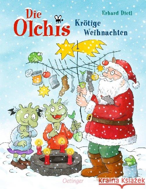 Die Olchis - Krötige Weihnachten Dietl, Erhard 9783789109249 Oetinger - książka