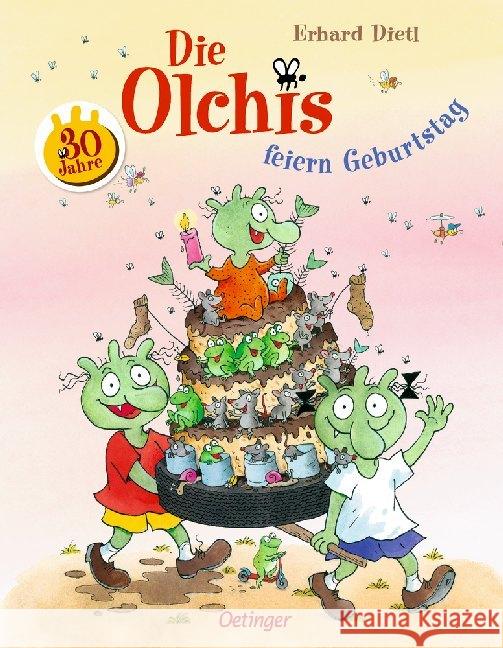 Die Olchis feiern Geburtstag Dietl, Erhard 9783789114625 Oetinger - książka