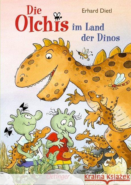 Die Olchis im Land der Dinos Dietl, Erhard 9783789108990 Oetinger - książka