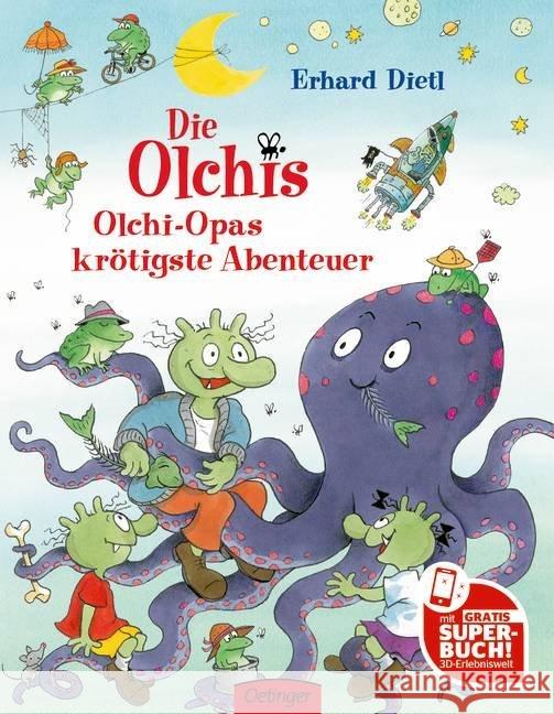 Die Olchis. Olchi-Opas krötigste Abenteuer Dietl, Erhard 9783789164279 Oetinger - książka