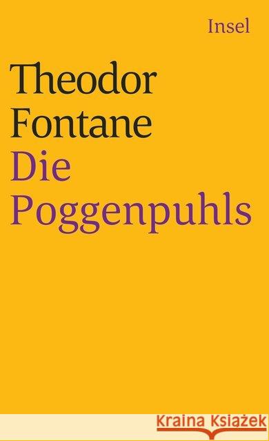 Die Poggenpuhls Fontane, Theodor 9783458329718 Insel Verlag - książka