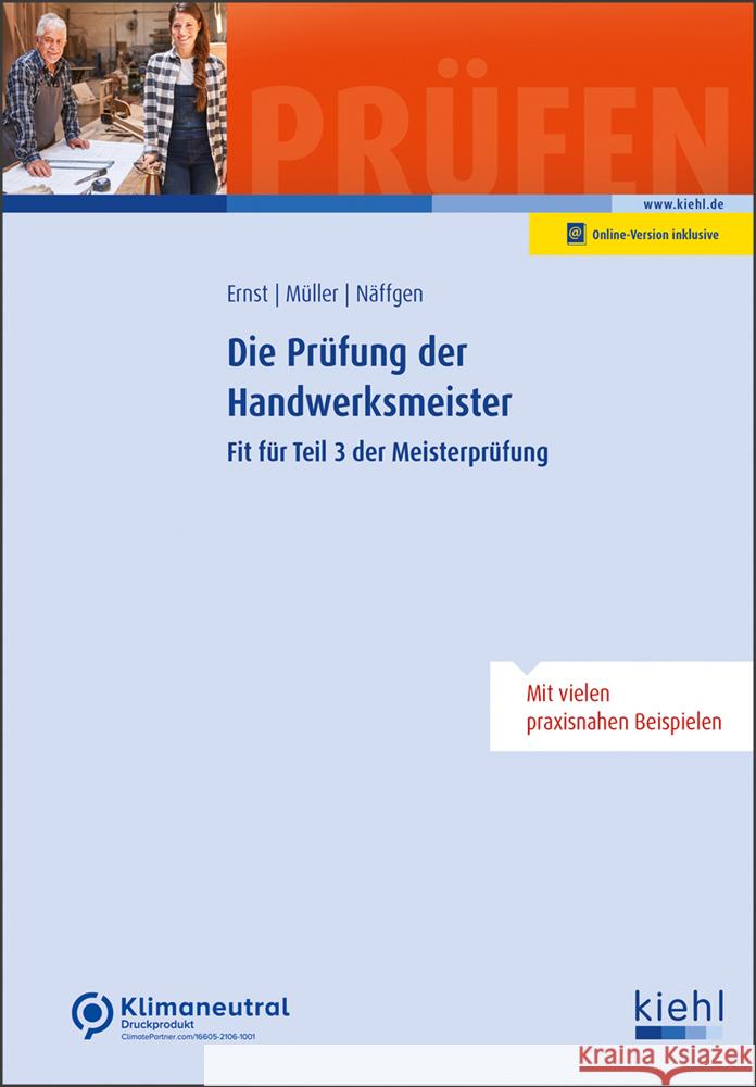 Die Prüfung der Handwerksmeister Ernst, Yvonne, Müller, Silke, Näffgen, Manuela 9783470111018 Kiehl - książka